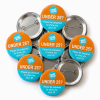 Under 25 - Orange/Blue Pin Badges