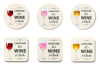 Wine O Clock Personalised Coaster