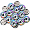 Witch Halloween Button Pin Badge